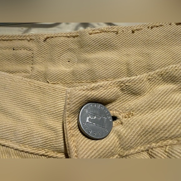 Patagonia Organic Cotton Jeans Khaki yellow womens aize 6 - Picture 5 of 11